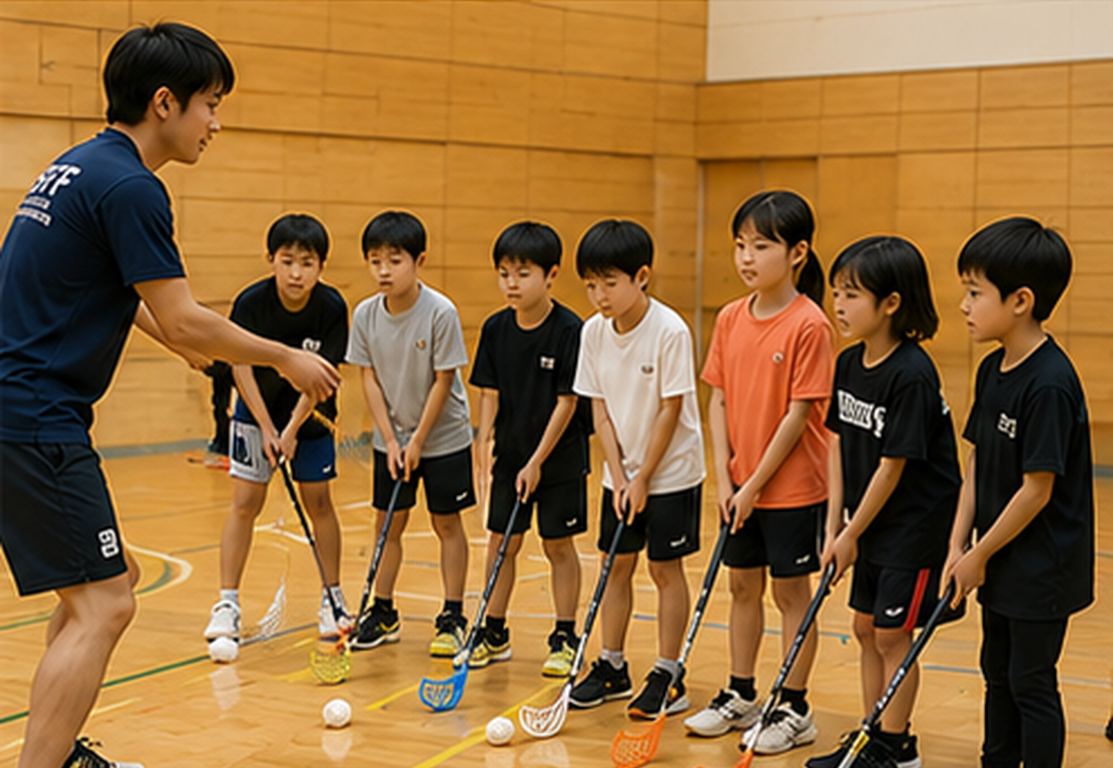 学校や地域団体向けのフロアボール出張体験会